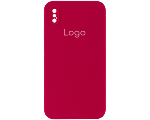 Чохол Silicone Case Square Full Camera для iPhone X/Xs Колір 37.Rose red 2020000347880