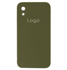 Чохол Silicone Case Square Full Camera для iPhone Xr Колір 45.Army green 2020000348047