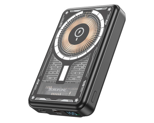 Універсальна Мобільна Батарея Power Bank Borofone BJ29 Discovery Edition PD20W magnetic wireless fast charging 10000mAh Колір Чорний 6974443388695 ma34001_3325295