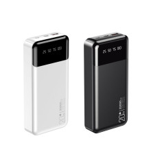 Універсальна Мобільна Батарея Power Bank XO PR192 PD20W/QC18W digital light display 20000 mAh Колір Бiлий 6920680834662