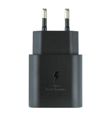 Мережевий Зарядний Пристрій Samsung 1USB-C PD/QC 25W 1:1 Колір Чорний 2020000385806