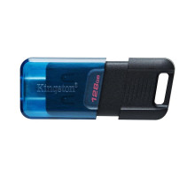 USB флеш-накопичувач 3.2 Kingston DataTraveler 80M 128gb Type C Колір Чорний/Блакитний 740617330601