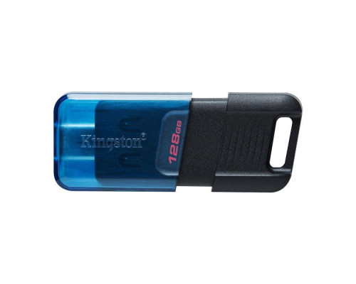 USB флеш-накопичувач 3.2 Kingston DataTraveler 80M 128gb Type C Колір Чорний/Блакитний 740617330601