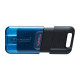 USB флеш-накопичувач 3.2 Kingston DataTraveler 80M 128gb Type C Колір Чорний/Блакитний 740617330601