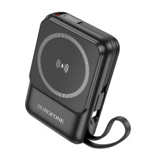 Універсальна Мобільна Батарея Power Bank Borofone BJ59 Refined 22.5W+PD20W with magnetic cable 10000mAh Колір Чорний 6941991112744 ma35175_3345242