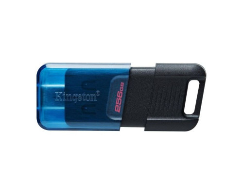 USB флеш-накопичувач 3.2 Kingston DataTraveler 80M 256Gb Type C Колір Чорний/Блакитний 740617330557