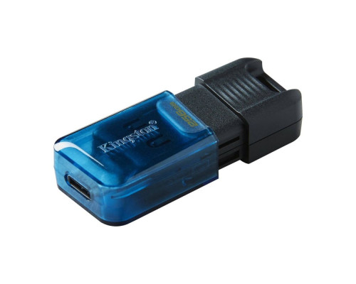 USB флеш-накопичувач 3.2 Kingston DataTraveler 80M 256Gb Type C Колір Чорний/Блакитний 740617330557