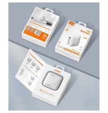 Мережевий Зарядний Пристрій LDNIO Q408 100W3USB-C/1USB+Type-C to Type-C Колір Бiлий 6933138601815 ma35665_3577453