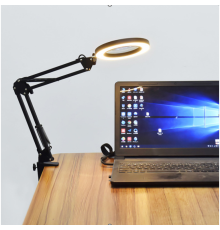 Настільна Кільцева LED Лампа FX308A На Струбціні 6' Колір Чорний 2020000450849 ma36017_3606034