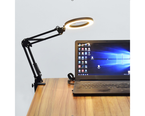 Настільна Кільцева LED Лампа FX308A На Струбціні 6' Колір Чорний 2020000450849 ma36017_3606034