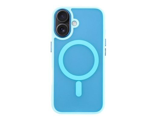 Чохол TPU+PC Space Magnetic Color with Magsafe для iPhone 16 Plus Колір Blue 2020000430025