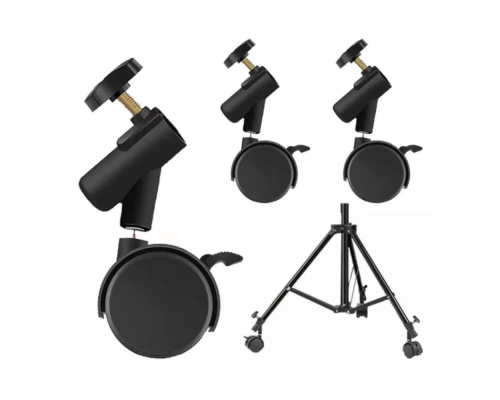 Комплект Коліс для Фотообладнання 19мм (пластик) Колір Чорний 2020000469742 ma36594_3608631