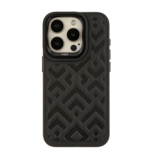 Чохол Kajsa Briquette Collection Rhombus для iPhone 15 Pro Колір Black 4894505156814