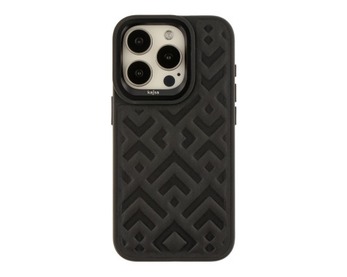 Чохол Kajsa Briquette Collection Rhombus для iPhone 15 Pro Колір Black 4894505156814 ma35547_3346693