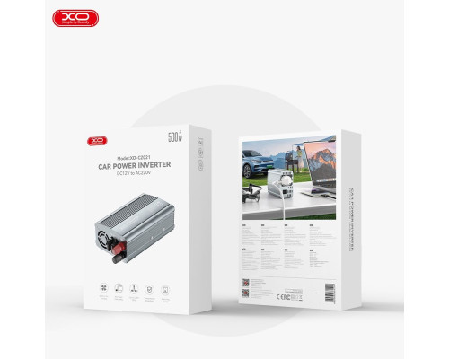 Автомобільний Інвертор XO CZ021 Колір Сiрий 6920680861514 ma37171_3610601