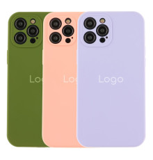 Чохол Silicone Case Full Size with Frame для iPhone 12 Pro Max Колір 72.Kumquat 2020000482284 ma24508_1601030