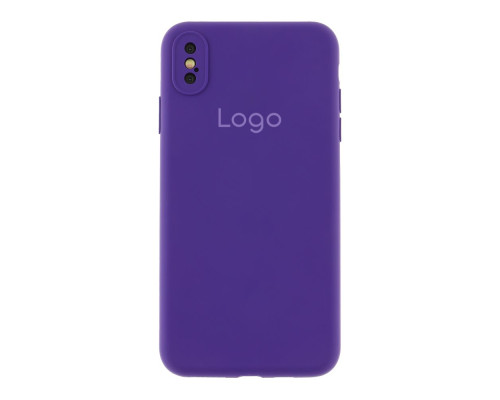 Чохол Silicone Case Full Size with Frame для iPhone X/Xs Колір 15.Dark Grey 2020000444404