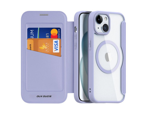 Чохол-книжка Dux Ducis Skin X Pro with MagSafe для iPhone 15 Колір Blue 6934913025185