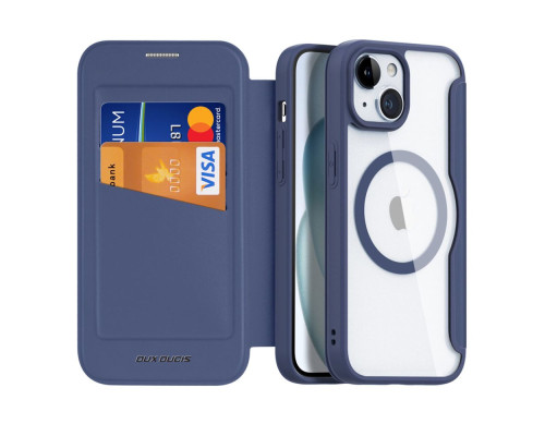 Чохол-книжка Dux Ducis Skin X Pro with MagSafe для iPhone 15 Колір Blue 6934913025185