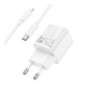 Мережевий Зарядний Пристрій Hoco C147A 1USB-C/1USB PD/QC 20W+Type-C to Lightning Колір Бiлий 6942007630283 ma35290_3345681