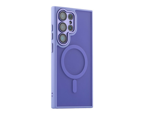 Чохол TPU+PC Magnetic Matte Camera Lens with Magsafe для Samsung Galaxy S25 5G (S931) Колір Dark Purple 2020000470441 ma37134_3610458