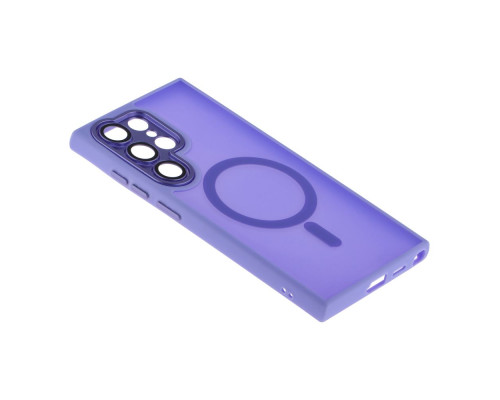 Чохол TPU+PC Magnetic Matte Camera Lens with Magsafe для Samsung Galaxy S25 5G (S931) Колір Dark Purple 2020000470441 ma37134_3610458
