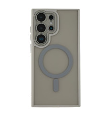 Чохол TPU+PC Magnetic Matte Camera Lens with Magsafe для Samsung Galaxy S25 Ultra 5G (S938) Колір Grey 2020000470359 ma37136_3610473