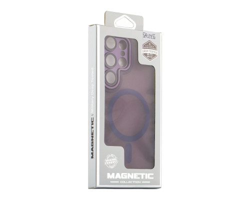 Чохол TPU+PC Magnetic Matte Camera Lens with Magsafe для Samsung Galaxy S25 Ultra 5G (S938) Колір Grey 2020000470359 ma37136_3610473