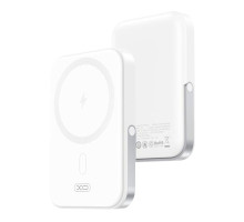 Універсальна Мобільна Батарея Power Bank XO PR242 PD20W Magnetic wireless 15W Type-C with U-shaped holder 5000mAh Колір Білий 6920680857234 ma34899_3344260