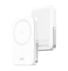Універсальна Мобільна Батарея Power Bank XO PR242 PD20W Magnetic wireless 15W Type-C with U-shaped holder 5000mAh Колір Білий 6920680857234 ma34899_3344260