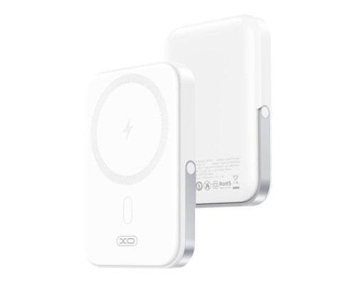 Універсальна Мобільна Батарея Power Bank XO PR242 PD20W Magnetic wireless 15W Type-C with U-shaped holder 5000mAh Колір Білий 6920680857234 ma34899_3344260