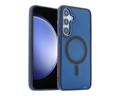 Чохол TPU+PC Space Magnetic Color with Magsafe для Samsung Galaxy S24 FE 5G (S721) Колір Dark Purple 2020000436904 ma35382_3345967