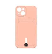 Чохол TPU Colorfull Pocket Card для iPhone 14 М'ята упаковка Колір 19.Pink sand 2020000430803