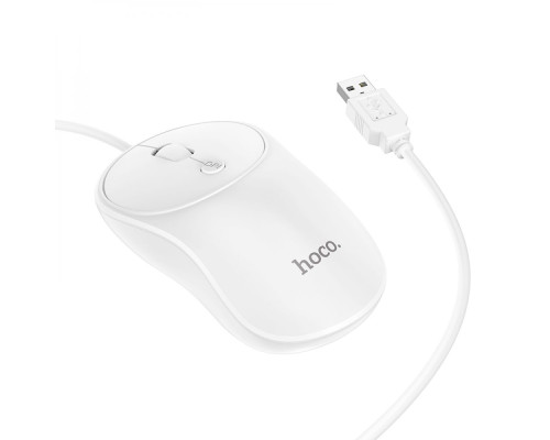 USB Миша Hoco GM13 м'ята упаковка Колір Білий