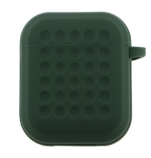 Футляр Silicone Fashion Case with Hook для Airpods 1/2 Колір Dark Green 2020000441830 ma35263_3345609