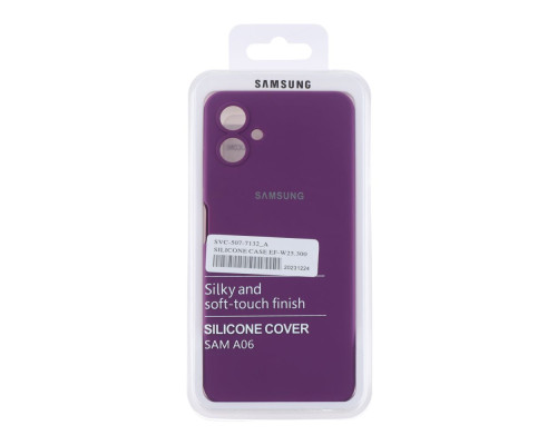 Чохол Liquid Silicone (AA) Full Camera для Samsung Galaxy A06 (A065) Колір 09.White 2020000440123 ma35895_3605594