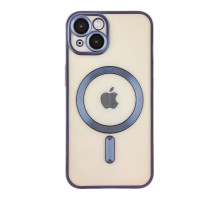 Чохол TPU Metallic Chrome Full Camera with Magsafe для iPhone 16 Chrome Dark Blue ma36189_3606930 2020000451372