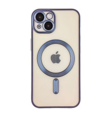 Чохол TPU Metallic Chrome Full Camera with Magsafe для iPhone 16 Колір Chrome Dark Blue 2020000451372 ma36189_3606930