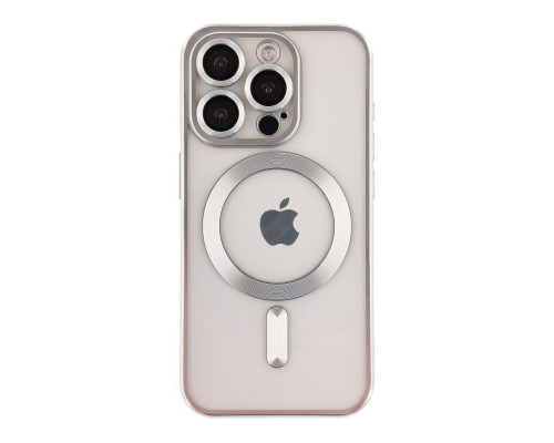 Чохол TPU Metallic Chrome Full Camera with Magsafe для iPhone 16 Pro Max Колір Chrome Silver 2020000451211 ma36191_3606950