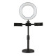 Лампа Кільцева 16 см з Двома Тримачами Колір Чорний 2020000439516