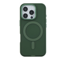 Чохол TPU+PC Goldencis Matte with MagSafe для iPhone 16 Pro Колір Dark Green 2020000444794