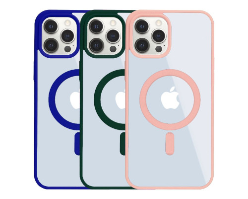 Чохол NEW TPU Color with Magsafe для iPhone 12 Pro Max Колір Black 2020000457848 ma36458_3608280