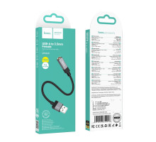 Перехідник Hoco UPA32D — це практичний і надійний адаптер для підключення класичних навушників або колонок до ноутбука або настільного ПК, які не мають стандартного аудіовиходу. Завдяки вбудованому сучасному цифро-аналоговому перетворювачу, він забезпечує