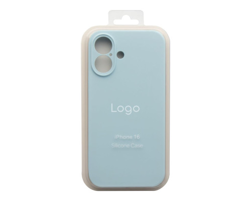 Чохол Silicone Case Full Size with Frame для iPhone 16 Колір 21.Sea Blue 2020000480419 ma35899_3610999