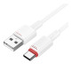 Кабель USB Borofone BX110 Type-C 3A Колір Білий 6941991120756 ma37241_3611057