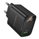 Мережевий Зарядний Пристрій Borofone BA95A 1USB QC 18W Led Display Колір Чорний 6941991120428 ma37247_3611064