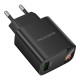 Мережевий Зарядний Пристрій Borofone BA95A 1USB QC 18W Led Display Колір Чорний 6941991120428 ma37247_3611064