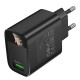 Мережевий Зарядний Пристрій Borofone BA95A 1USB QC 18W Led Display Колір Чорний 6941991120428 ma37247_3611064