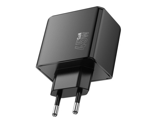 Мережевий Зарядний Пристрій Hoco CS18A 2USB-C/2USB PD/QC 45W Колір Чорний 6942007645614 ma36898_3609484