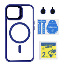 Чохол TPU+PC+Metal Stand Case with MagSafe and Camera Lenses для iPhone 16 Колір Dark Blue 2020000469117 ma36948_3609618